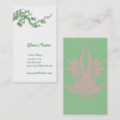 Grüne Geschäfts-Karten-Visitenkarte Visitenkarte (Vorne/Hinten)