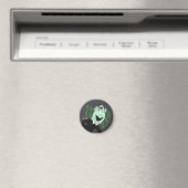 Grüne Geschäftsmanager-Marionette Magnet (In Situ (Geschirrspüler))