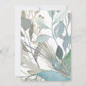 Grüne Geschlechterenthüllungs-Einladung Baby-Party Einladung (Rückseite)