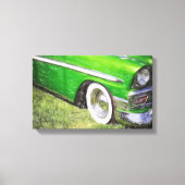Grüne Geschwindigkeit Leinwanddruck (Vorderseite)