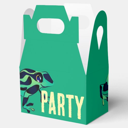 Grüne Gift-Dart-Frosch-Geschenkboxen Geschenkschachtel (Geöffnet)