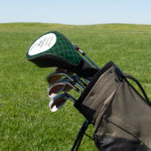Grüne Gingham-Brautparty Golf Headcover (In SItu)