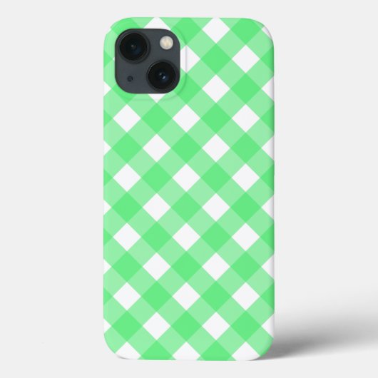 Grüne Gingham Case-Mate iPhone-Hülle iPhone Hülle (Rückseite)