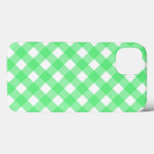 Grüne Gingham Case-Mate iPhone-Hülle iPhone Hülle (Rückseite (Horizontal))
