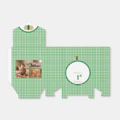 Grüne Gingham Glitter Ballons Benutzerdefiniert 3 Geschenkschachtel (Ungefaltet)