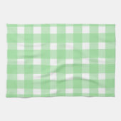 Grüne Gingham-Küchenhandtuch Geschirrtuch (Horizontal)