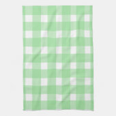 Grüne Gingham-Küchenhandtuch Geschirrtuch (Vertikal)