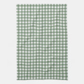 Grüne Gingham-Küchenhandtuch Geschirrtuch (Vertikal)