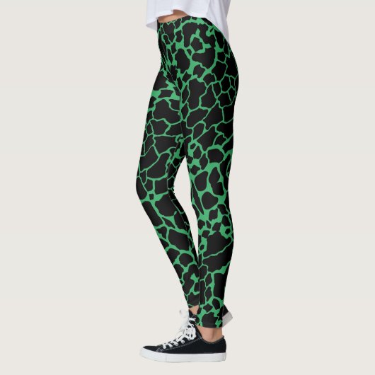Grüne Giraffe Leggings (Links)