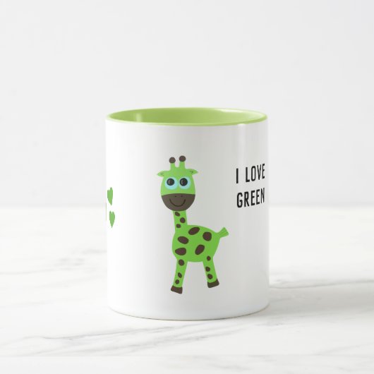 Grüne Giraffe Tasse (Zentrum)
