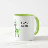 Grüne Giraffe Tasse (VorderseiteRechts)