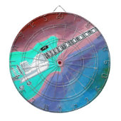 Grüne Gitarre Dartscheibe (vorne)