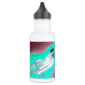 Grüne Gitarre Edelstahlflasche (Links)