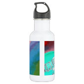 Grüne Gitarre Edelstahlflasche (Rückseite)