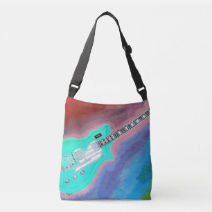 Grüne Gitarre-Schultertasche  Tragetaschen Mit Langen Trägern