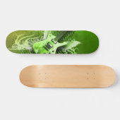 Grüne Gitarre Skateboard (Horizontal)