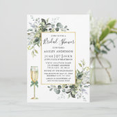 Grüne Glasvitrine Grüne Dusche Einladung (Stehend Vorderseite)