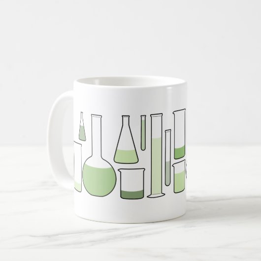 Grüne Glasware Kaffeetasse (Vorderseite Links)