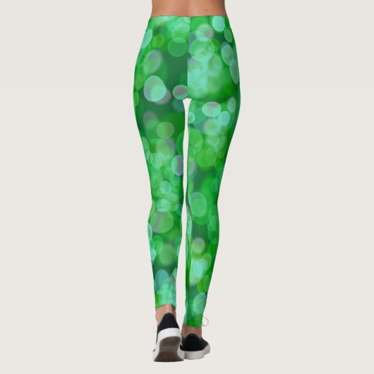 Grüne Gleitfarbe Leggings (Rückseite)