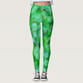 Grüne Gleitfarbe Leggings (Vorderseite)
