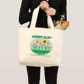 Grüne Glen-Flora-Bio Tasche (Vorderseite (Produkt))