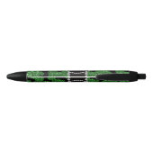 Grüne Glitter-Dackel des Monogramms Kugelschreiber (Rückseite)
