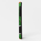 Grüne Glitzer-Körbchen mit personalisiertem Namen Case-Mate iPhone Hülle (Hinten/Links)