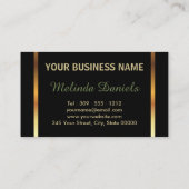 Grüne Glitzer-und Leopard-Haut - Hairstylist Visitenkarte (Rückseite)