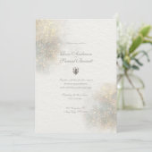 Grüne Glitzer Wasserfarben Hochzeiten Einladung (Stehend Vorderseite)