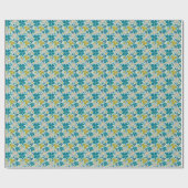 Grüne Glücks Shamrocks Klee St. Patrick`s Tag Geschenkpapier (Flach)