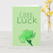 Grüne Glücksblume Karte (Gelbe Blume)
