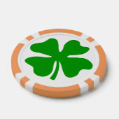 Grüne Glückskleeblatt-Pokerchip-Golfballmarker Pokerchips (Einzeln)