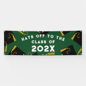 Grüne Glückwunsch der Graduierungspartei Banner (Horizontal)