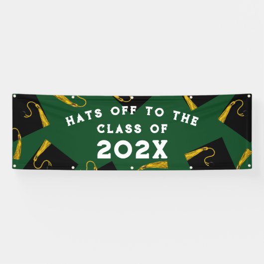 Grüne Glückwunsch der Graduierungspartei Banner (Horizontal)