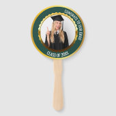 Grüne Glückwünsche für unsere Grand Foto Class von Fächer (Rückseite)