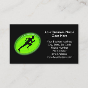 Grüne Glühen-Fitness und persönliches Visitenkarte