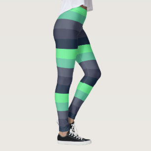 Grüne Glühenstreifen NeonLeggings Leggings