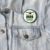 Grüne Gold-Abschlussklasse 2026 Andenken Button (Beispiel)