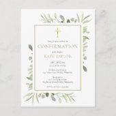 Grüne Gold Bestätigung Einladung (Vorderseite)