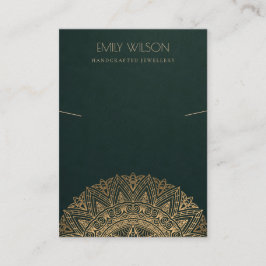 GRÜNE GOLD CLASSIC VERZIERT MANDALA NECKLACE DISPL VISITENKARTE