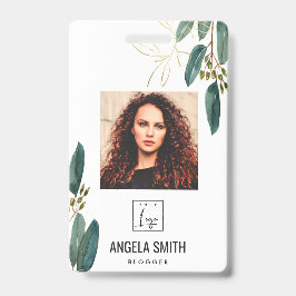 GRÜNE GOLD EUCALYPTUS EMPLOYEE FOTO BARCODE AUSWEIS