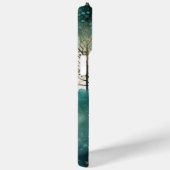 Grüne Goldbäume mit Vögeln Weihnachten Case-Mate iPhone Hülle (Rückseite / Rechts)