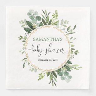 Grüne Goldbrasse Eukalyptus-Kinderdusche Serviette