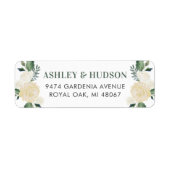 Grüne goldene Blumengrün Hochzeitsfeier Rücksendea (Vorne)