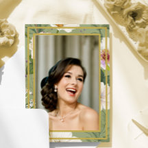 Grüne goldene Blüte des 90. Fotos Elegant Geburtst