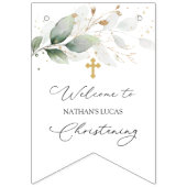 Grüne Goldfolie Wimpelkette (Dritte Fahne)