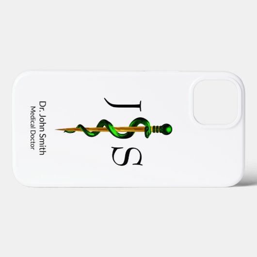 Grüne Goldkräuterrasse von Asclepius Medical Case-Mate iPhone Hülle (Rückseite (Horizontal))