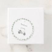 Grüne Golf Babydusche Geschenkanhänger (Beispiel)