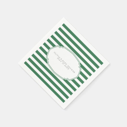 Grüne Golf Babydusche Serviette (Ecke)