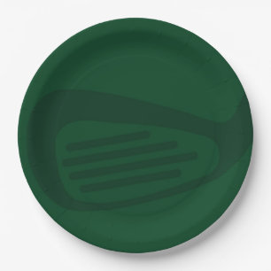 Grüne Golf-Geburtstagsfeier Teller